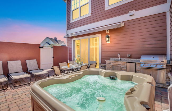 5 BR 6 BA Villa 5min Disneyworld Hot Tub BBQ - Foto 49