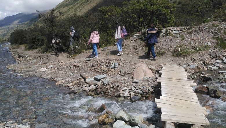 Durante l'itinerario di trekking