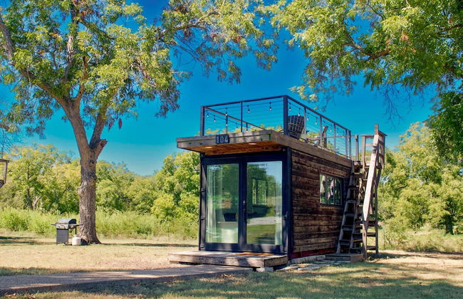 Yellow Blue Elegant Container Tiny House - Foto 48