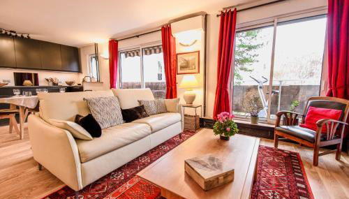 Paris-Daumesnil - Grand 2 pièces de charme sur jardin - 61m2, pour 4p - Large 4 star charming 1 BR apt for 4 with AC - Classement Officiel 4 étoiles - Foto 5, Garden