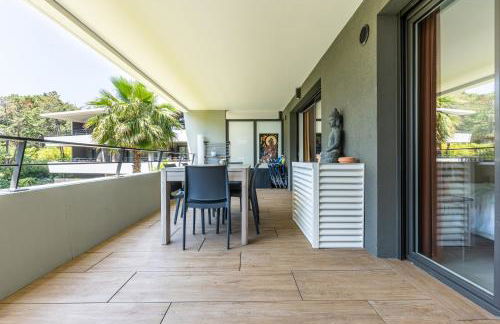 Appartement climatisé les pieds dans l'eau pour 6 personnes avec 1 suite parentale, 1 chambre double et 1 mini chambre Piscine sur le toit clim garage - Foto 61