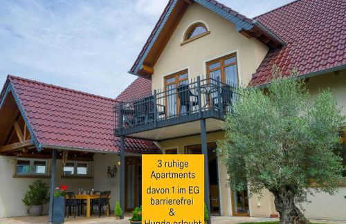 Dahem-Apartments - ruhig Parkplatz Rhein Main Gebiet gut erreichbar - 3 Apartments - barrierefrei mit Garten und Hund auf Anfrage -- 2 SZ Maisonette mit Balkon, -- 2 SZ mit Balkon - Foto 1