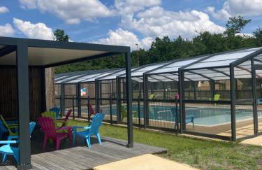 CHALET 10 chaleureux tout confort dans domaine avec Piscine au cœur des Landes bord de Lac avec plage aménagée - Foto 16