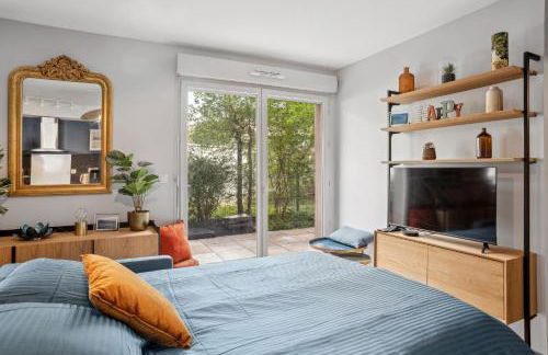 Retro-chic elegance with terrace near tramway - Foto 34