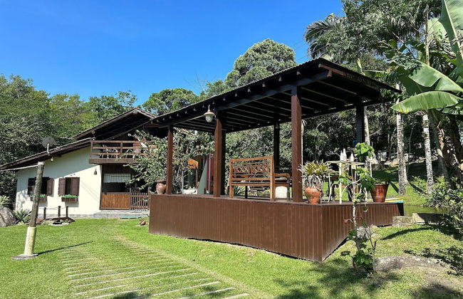 Sítio Morada do Pai com Sinuca e Piscina - Canelinha - SC - Foto 28