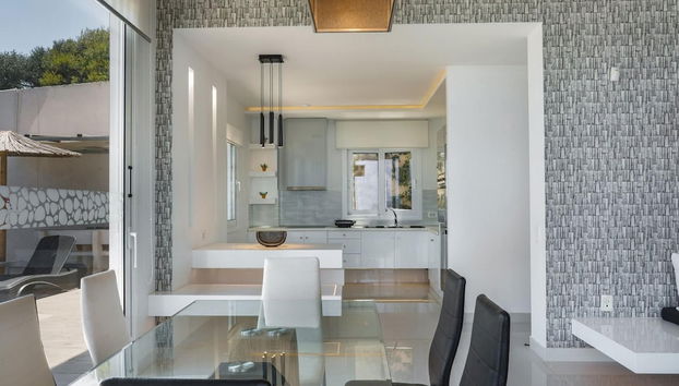 Villa in Tragaki With Pool - Foto 4, Cocina privada