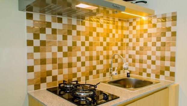 Comfortable And Minimalist Studio At Amethyst Apartment - Foto 5, Cocina privada