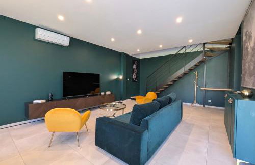 ColorChic 3 étoiles - Parking Privé Terrasse Clim - 120m2 Plein centre - Foto 8