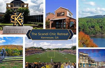 Scandi Chic-mins to KSU, Sleeps 5, wKing, pet friendly - Foto 21