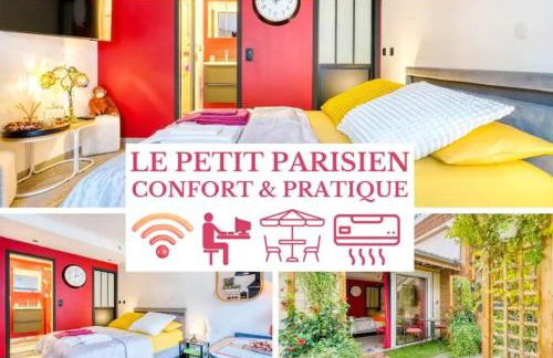 Le Petit Parisien- Bienvenue - Netflix - Terrasse - Parking - Porte de Paris - Climatisation - Guide visite à Paris OFFERT - Foto 1