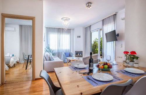 DIMITRA apartment with private pool and sea view -the ground floor of a two storey building - Foto 5