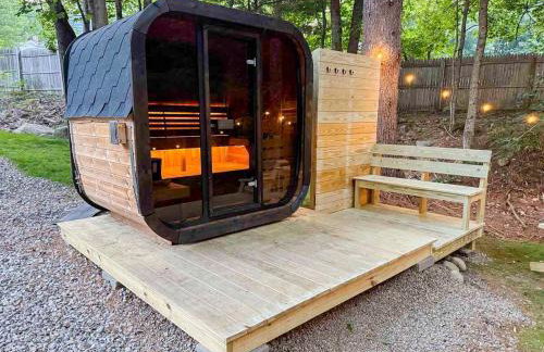 SaunaHaus - Log Cabin plus Private Sauna by the Brook - Foto 10