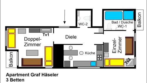 Monteurs-Apartment Graf Häseler - Foto 2