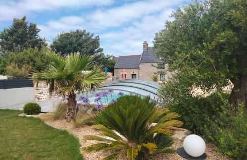 Magnifique longère avec piscine chauffée à 3 mn d'Audierne et 8 mn de pont croix , parking privé - Photo 10