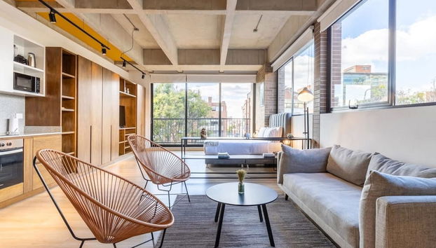 w Spectacular Loft in Parque 93 - Foto 3, Habitación