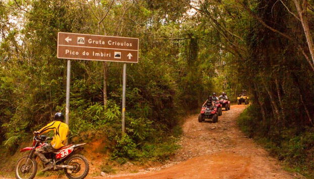 Riding the quads on wild trails