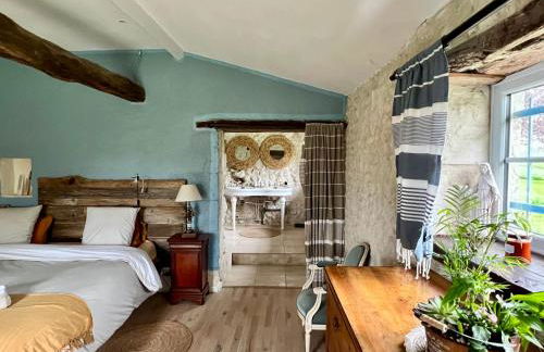 Chambre 35 m2 spacieuse calme avec piscine Sud Charente - Foto 5