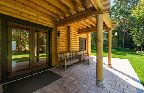 Log House Chalet, Volleyball field, Sauna, Hot Tub - Foto 28