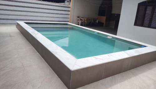 Casa piscina com ozônio churrasqueira perto da praia - Foto 2