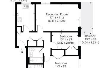 Long Stay 2BR Garden View Flat WiFi Parking Dishwasher Walk to Bromley High St & Station - Foto 7