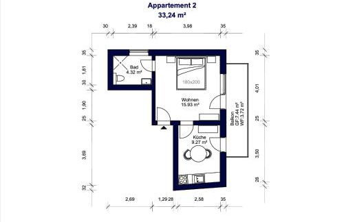 1-2 Personen - Parkplatz - Fahrradgarage - Zentrum - Küche - Balkon - Klima - Foto 25