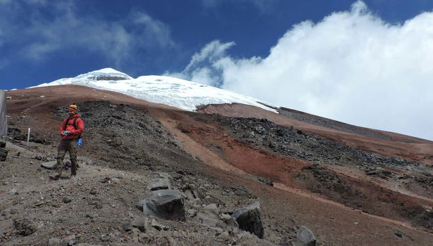 Raggiungendo la cima del Cotopaxi