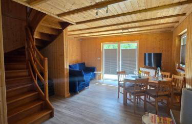 Nowy domek drewniany Tu Mi Dobrze w Lubkowie z plażą - Foto 1