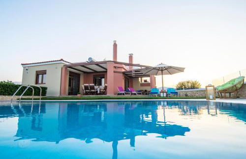 Cretan Vineyard Hill Villa Private Pool, Panoramic View, Beautiful Vineyard - Foto 18