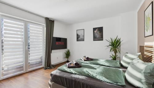 Larooms Merseburg - Apartment NP21 - 2 Zimmer - 4 Betten - Waschmaschine - Parkplatz - Balkon - Foto 2