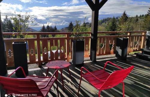 Chalet neuf avec jacuzzi privé, vue imprenable sur Massif des Vosges - Foto 9