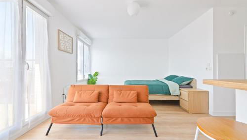 Studio Orly 15 min I Balcon, cuisine, Wi-Fi rapide - Foto 2