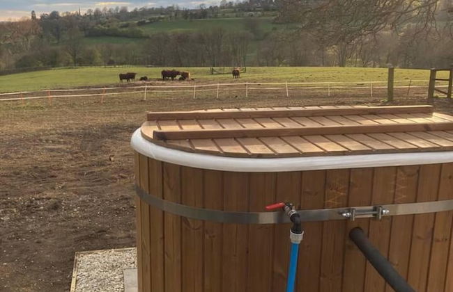 Shephards Hut With Hot Tub in the Cotswolds - Foto 5