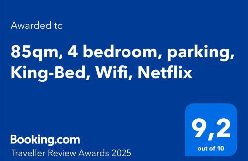 85qm, 4 bedroom, parking, King-Bed, Wifi, Netflix - Foto 38