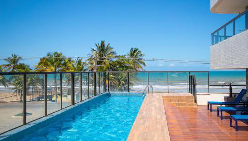 Na Beira da Praia - Conforto e vista privilegiada do 10º andar! - Foto 1, sunbed