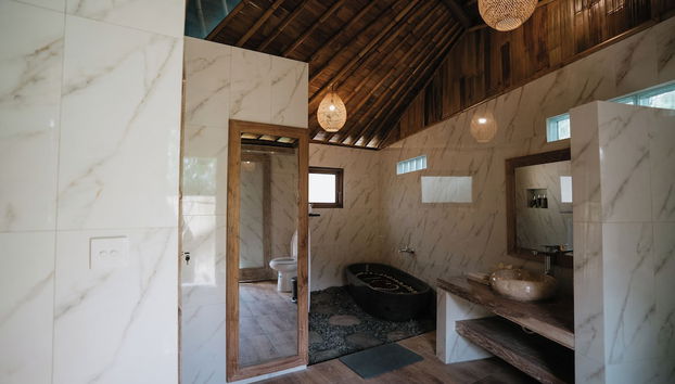 Embrace Ancient Bali at Umah Bali Kuno Villas - Foto 5, Baño