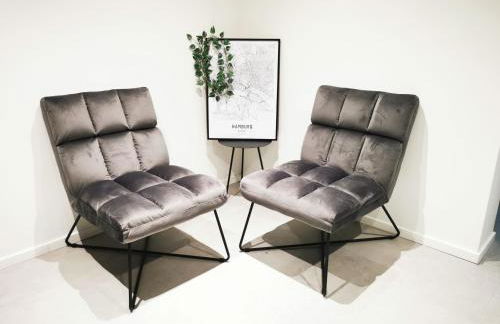 HH 01 by ROCKCHAIR - SUPERHOST Status - Modernes Apartment mit sonnigem Balkon & premium Boxspringbetten in Winterhude - Hamburg Top Geheimtipp - Foto 48