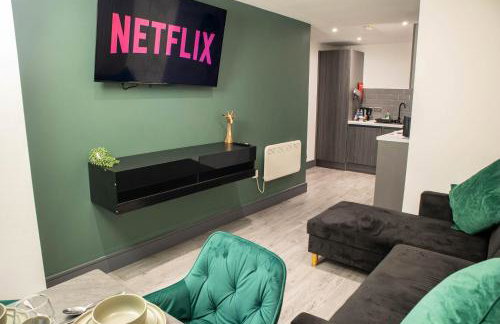 Central Bradford 1 Bed With Super King Bed Workspace WiFi & Netflix - Foto 5