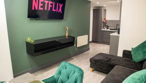 Central Bradford 1 Bed With Super King Bed Workspace WiFi & Netflix - Foto 1