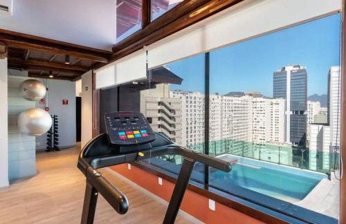 Apartamento completo e moderno com ar condicionado e piscina no centro do RIO - Foto 5