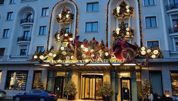 Decorazioni natalizie a Bucarest