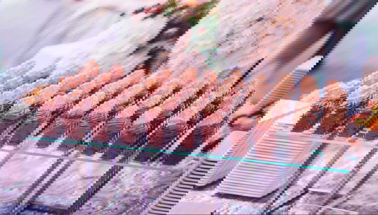 Sobremesas no buffet