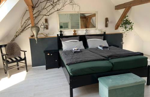 Romantische Wohnung Bauernhof, 100m2 offenes Dachgeschoss - Foto 1