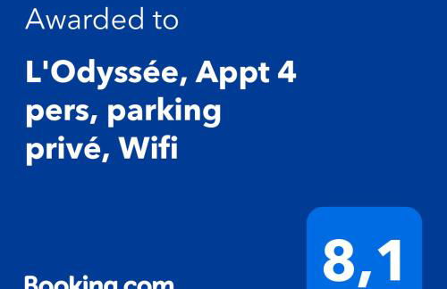 L'Odyssée, Appt 4 pers, parking privé, Wifi - Photo 41
