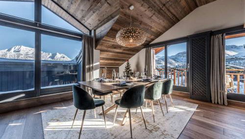 Duplex skis aux pieds, Courchevel 1850, 99m², 6 pers., cheminée, balcons, garage, WiFi - FR-1-631-132 - Foto 3