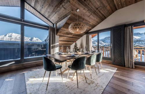 Duplex skis aux pieds, Courchevel 1850, 99m², 6 pers., cheminée, balcons, garage, WiFi - FR-1-631-132 - Foto 3