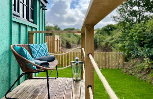 Luxury Shepherds Hut With Wood Fired Hot Tub - Foto 20