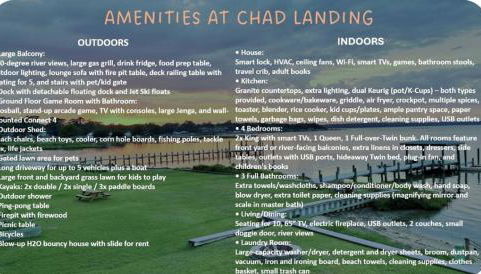 Relax,Fish,Grill,Chill! Pup,Kid Friendly Riverfront Paradise! Amenities,Gameroom - Foto 3