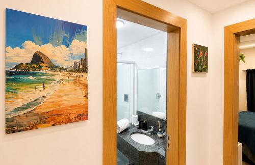 Apartamento completo e moderno com ar condicionado e piscina no centro do RIO - Foto 12