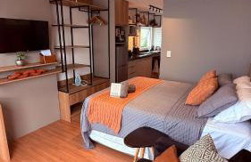 Studio novo e amplo no Centro com ar e home office - Photo 5