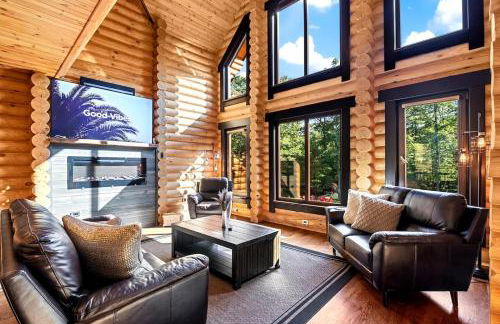 Log House Chalet, Volleyball field, Sauna, Hot Tub - Foto 22